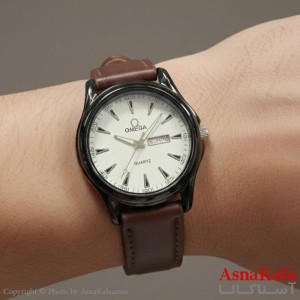 ساعت مردانه امگا چرم