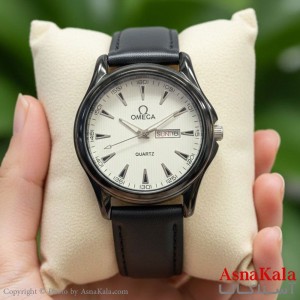 ساعت مردانه چرم مشکی