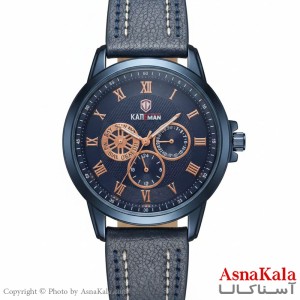 ساعت مردانه کیدمن سه موتور فول تایم، شمارش معکوس، دارای روز شمار، بندچرم اصل  کد WTCH11422W