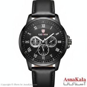 ساعت مردانه کیدمن سه موتور فول تایم، شمارش معکوس، دارای روز شمار، بندچرم اصل  کد WTCH11426W