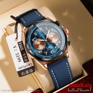 ساعت مردانه چرم صفحه شب نما ضدآب تا عمق بالا رنگ ثابت موتور کوارتز  کد WTCH11432W