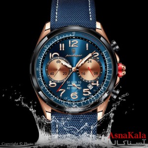 ساعت مردانه چرم صفحه شب نما ضدآب تا عمق بالا رنگ ثابت موتور کوارتز  کد WTCH11433W