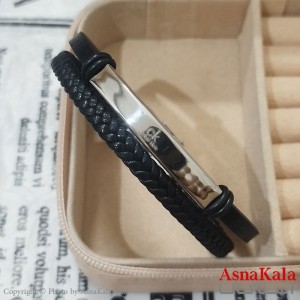 دستبند چرم  دولاین مردانه  مدل کلوین کلن کد DSB181714W