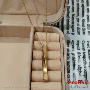 گردنبند اسپورت مکعبی استیل کد GNB162479W