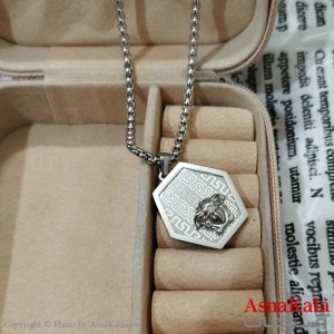 گردنبند مردانه استیل مدل ورساچه کد GNB162495W