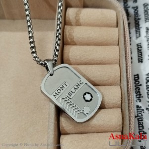 گردنبند مردانه استیل مدل مونت بلانک کد GNB162496W