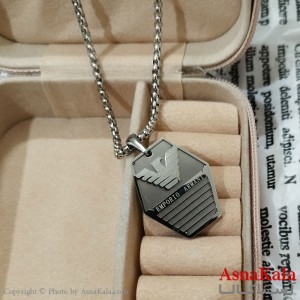 گردنبند مردانه استیل مدل ارمنی کد GNB162498W