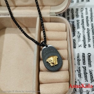 گردنبند مردانه استیل مدل ورساچه کد GNB162502W