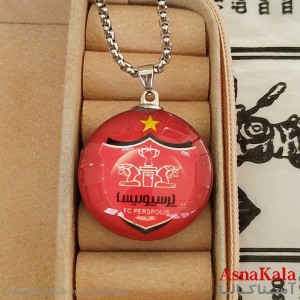 گردنبند مردانه استیل تیم فوتبال پرسپولیس کد GNB162514W