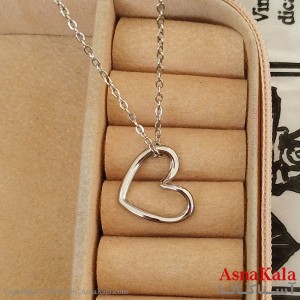 گردنبند زنانه استیل مدل  قلب کد GNB162519W