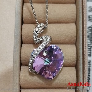 گردنبند زنانه سواروسکی  با کارت گارانتی و جعبه بگ سواروفسکی کد GNB162555W