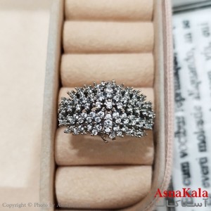 انگشتر زنانه استیل مینیمال فری سایز رنگ نقره ای کد ANG191222W