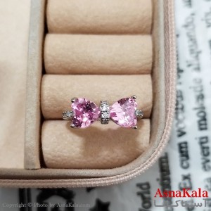 انگشتر زنانه استیل مینیمال فری سایز رنگ نقره ای کد ANG191226W