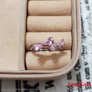 انگشتر زنانه استیل مینیمال فری سایز رنگ نقره ای کد ANG191228W