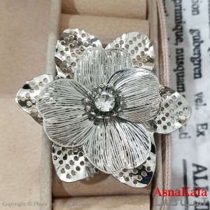 انگشتر زنانه فشن فری سایز رنگ نقره ای کد ANG191306W