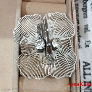 انگشتر زنانه فشن فری سایز رنگ نقره ای کد ANG191313W