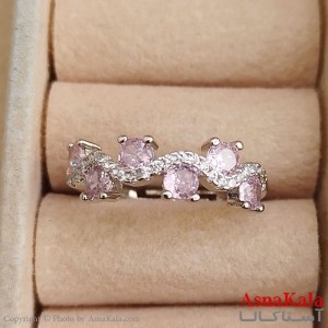 انگشتر زنانه فری سایز رنگ نقره ای کد ANG191324W
