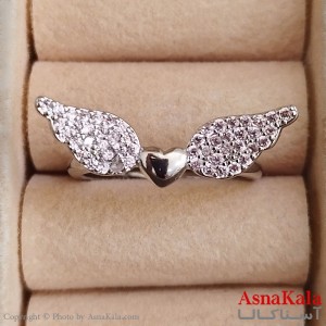 انگشتر زنانه فری سایز رنگ نقره ای کد ANG191334W