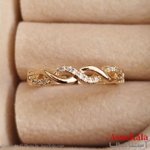 انگشتر زنانه نگیندار فری سایز