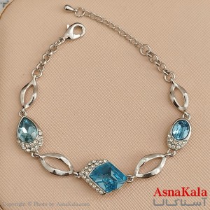 دستبند سواروسکی اورجینال به همراه کارت گارانتی و جعبه سواروفسکی کد DSB181748W