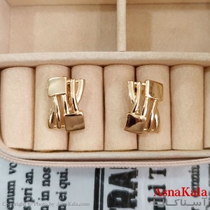 گوشواره حلقه ای زنانه ژوپینگ طلایی کد GSH1521713W