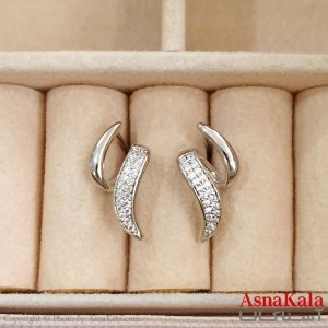 گوشواره زنانه ژوپینگ نقره ای کد GSH1521717W