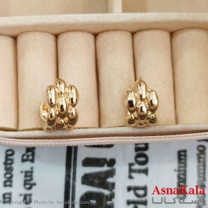 گوشواره حلقه ای زنانه ژوپینگ طلایی کد GSH1521720W
