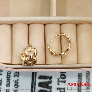 گوشواره حلقه ای زنانه ژوپینگ طلایی