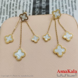 گوشواره  ونکلیف زنانه رنگ طلایی کد GSH1521728W