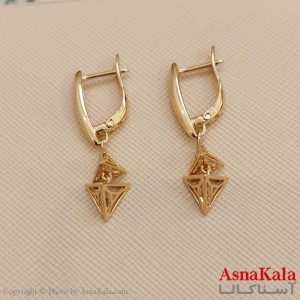 گوشواره حلقه ای زنانه ژوپینگ طلایی کد GSH1521729W