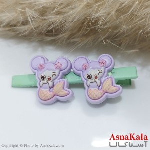 گیره مو زنانه انبری آبرنگی کد HAIR131103W