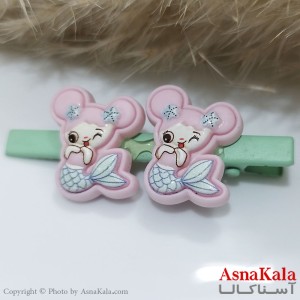 گیره مو زنانه انبری آبرنگی کد HAIR131107W