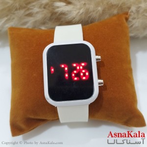ساعت مچی ال ای دی زنانه بند سیلیکونی کد WTCH11460W