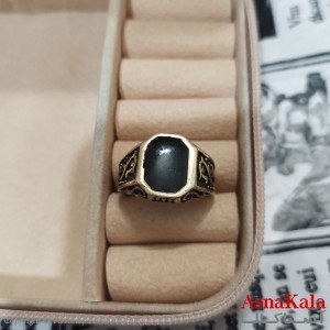 انگشتر طلاروس مردانه نگیندار کد ANG191371W