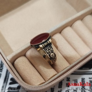 انگشتر طلاروس مردانه نگیندار