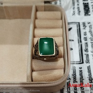 انگشتر طلاروس مردانه نگیندار