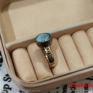 انگشتر طلاروس مردانه نگیندار کد ANG191381W