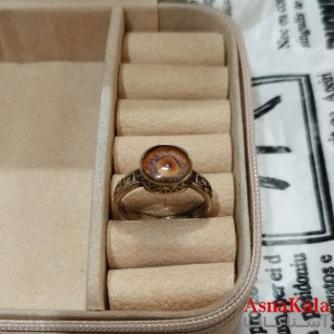 انگشتر طلاروس مردانه نگیندار چشم نظر