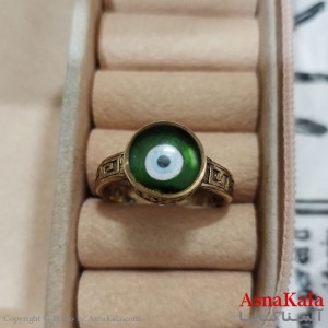 انگشتر طلاروس مردانه نگیندار چشم نظر کد ANG191384W