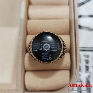 انگشتر طلاروس مردانه نگیندار چهار قل کد ANG191387W