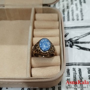 انگشتر طلاروس مردانه نگیندار