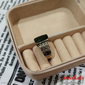 انگشتر طلاروس مردانه نگیندار