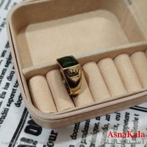 انگشتر طلاروس مردانه نگیندار