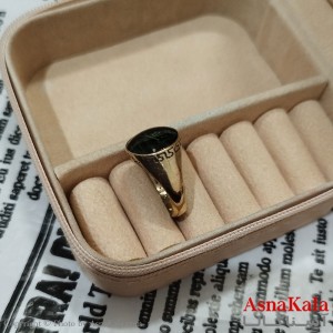 انگشتر طلاروس مردانه نگیندار وان یکاد