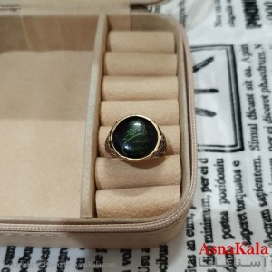 انگشتر طلاروس مردانه نگیندار