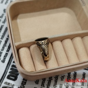 انگشتر طلاروس مردانه نگیندار