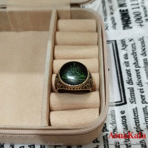 انگشتر طلاروس مردانه نگیندار