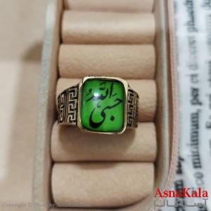 انگشتر طلاروس مردانه نگیندار حسبی الله کد ANG191399W