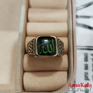 انگشتر طلاروس مردانه نگیندار الله کد ANG191402W