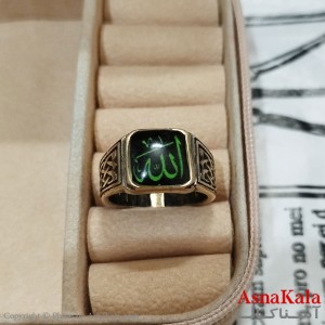 انگشتر طلاروس مردانه نگیندار الله